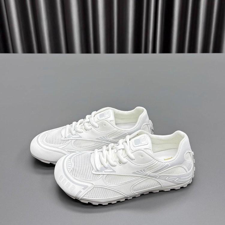 Летние новые женские универсальные повседневные спортивные туфли из мягкой кожи, сетчатые, дышащие и легкие