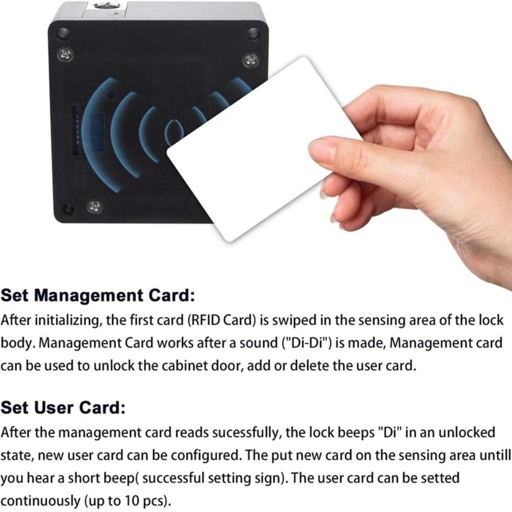 Invisible Hidde RFID smart lock Electronic Sensor Cabinet Lock DIY Hidden Cabinet Lock Single Door