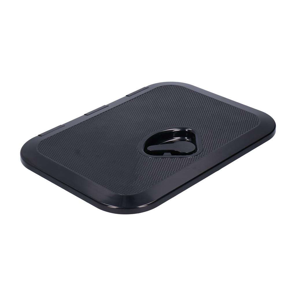 Marine Boat Deck Access Hatch Inspection Cover Ultraviolet Resistant Black 14.75x10.6in