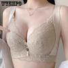 Тонкий регулируемый бюстгальтер больших размеров, собранный на резинку, бюстгальтер с утягивающей грудью, антипровисающий бюстгальтер с полной чашкой