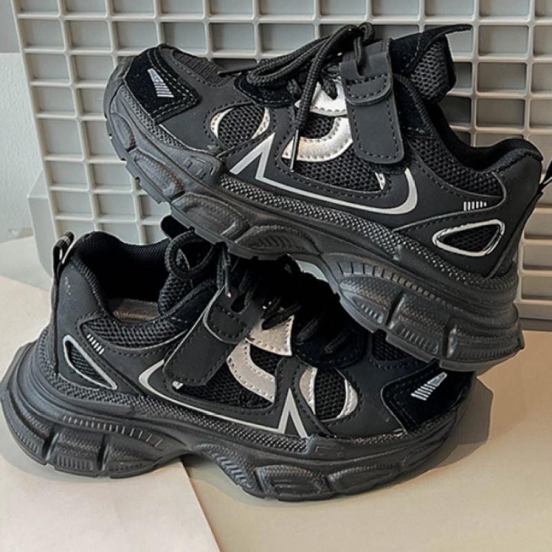 Спортивная обувь для девочек. Новые детские туфли с дышащей сеткой. Легкая обувь для папы. Корейская модная обувь.