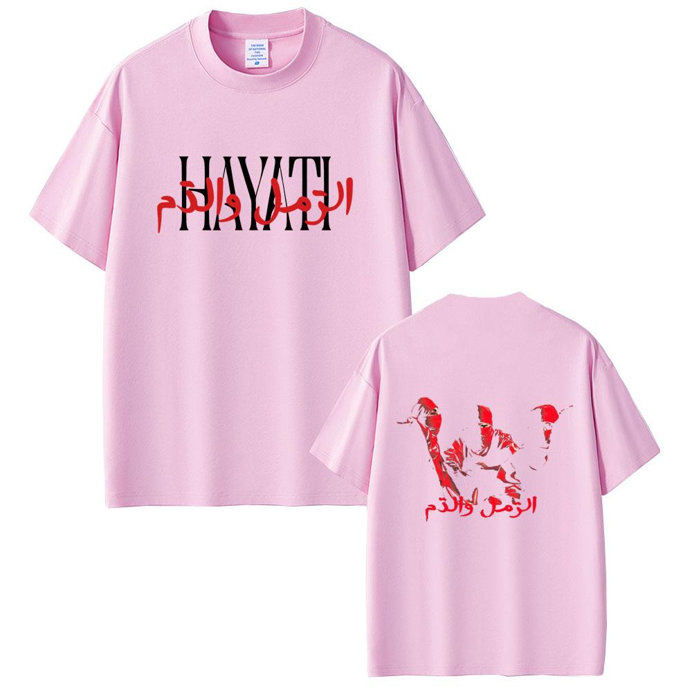 Rapper Niro HAYATI Album Graphic T Shirts Male Fashion Oversized Streetwear Men Women Casual Soft Cotton Short Sleeve Tshirt