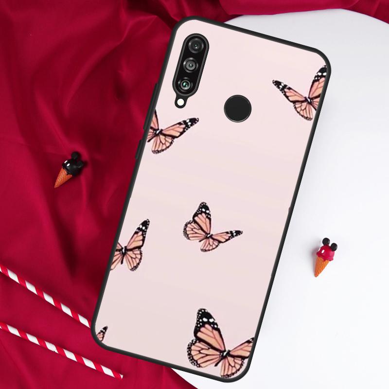 Cute Aesthetic Butterfly For Huawei Nova 12s 11i 12i 10 9 SE 5T Y91 Y90 Y60 Y70 Y72 Y61 P20 P40 P30 Lite P60 Pro Case