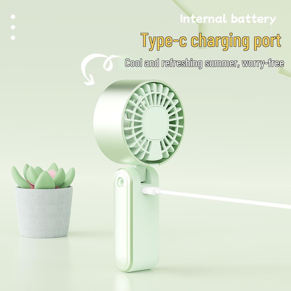 2026 Simple USB Rechargeable Portable Handheld Fan with Custom Logo