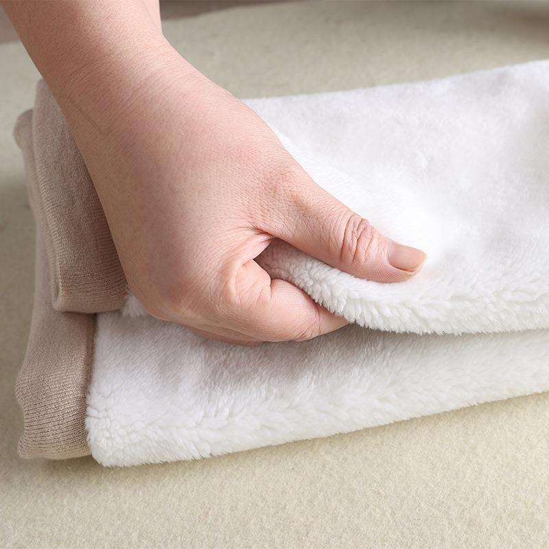 Унисекс утолщенный бархатный пояс для защиты талии - зимний трикотажный хлопок для защиты от холода для дополнительного тепла