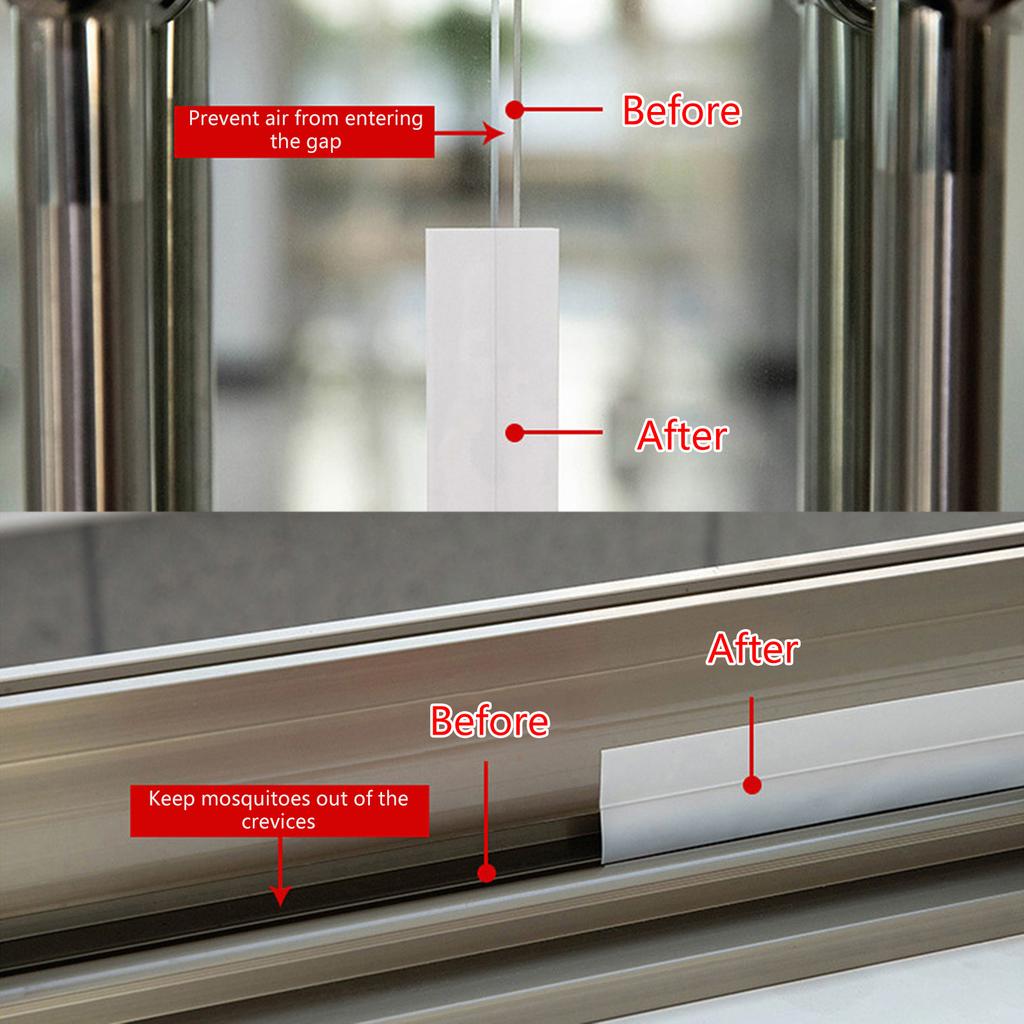 10 м Прозрачный силиконовый уплотнитель Звукоизоляционная уплотнительная лента Легко установить Уплотнительная лента для дверей и окон для дверей и окон