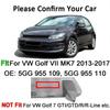 1 Pair Headlight Washer Nozzle Cover Cap for VW Golf 7 VII MK7 2013-2017 5GG955109 5GG955110