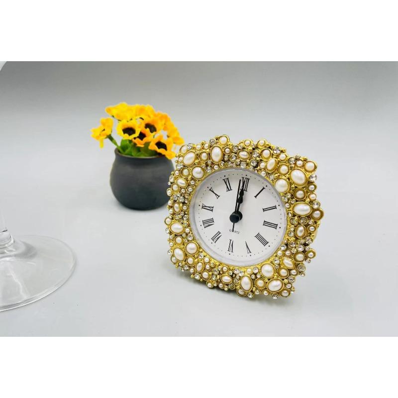 Новые европейские легкая роскошь новые мини маленькие часы креативные часы гостиная украшение для дома модельная комната бесшумные