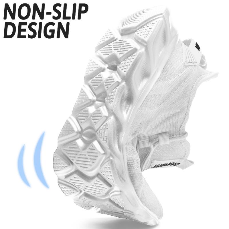 Fashion Fujeak Plus Size 40-46 Casual Sneakers Lightweight Running Shoes for Men Non-slip Footwear Breathable Trendy Comfort Soft Flats