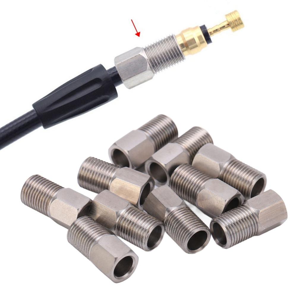 10pcs Stainless Steel Hydraulic Brake Hose Compression Nut  for Disc Brake Assembly