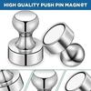 Mini Metal Strong Neodymium Magnetic Pushpins Storage Hook Home Kitchen Fridge Whiteboard Sucker Thumbtack Wall Hanger Wholesale