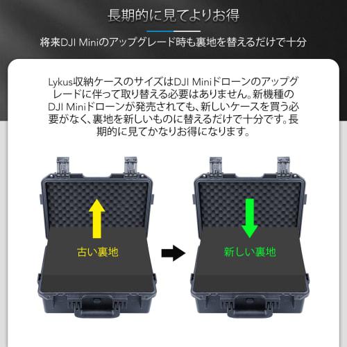 Lykus Titan MM410 Waterproof Case for DJI Mini 4 Pro/Mini 3/Pro, DJI RC 2/RC/RC-N2/N1 Transmitters and Straps, Holds Up To 7 Batteries (Case Only)