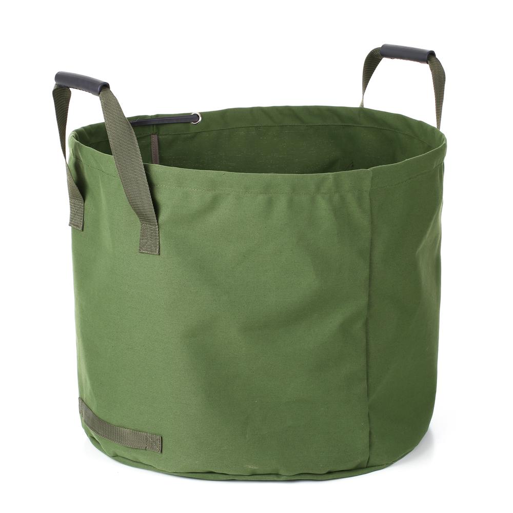 Складная садовая сумка на 63 галлона, холщовая многоразовая садовая сумка, водостойкая садовая листовая сумка