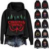 Women's And Men's Unisex Fashion Outfit Sweatsuit  Printed Long Sleeved  Casual Hooded Sweatshirt