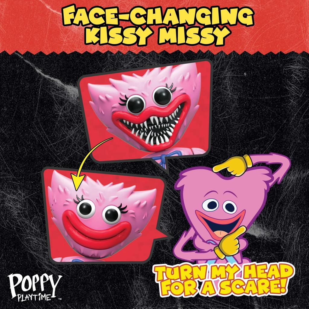 Poppy Playtime Kissy Missy Deluxe Action Figure Inches Series - Face-Changing (12 Tall, 1) [Officially Licensed]