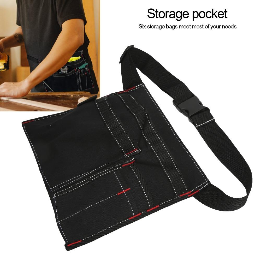 Canvas Tool Belt Bag Adjustable Belt Canvas Organizer Durable Storage Bag  Gardening Work