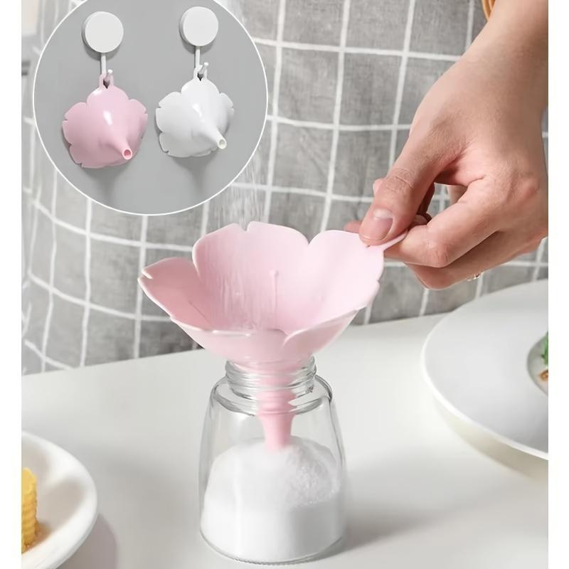 1 шт. Кухонные воронки в стиле цветения сакуры для дома, диспенсер для оливкового масла, приправ, жидкостей, порошка, кухонные аксессуары, кухонные инструменты