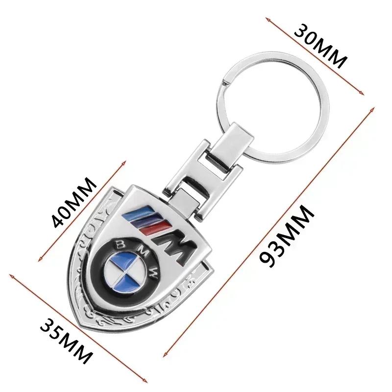 E60 E93 2025 Hot Car For BMW 1 pcs Car keychain Creative double-sided epoxy metal key ring For BMW M E39 E36 E60 E90 E3A4 E46 F3