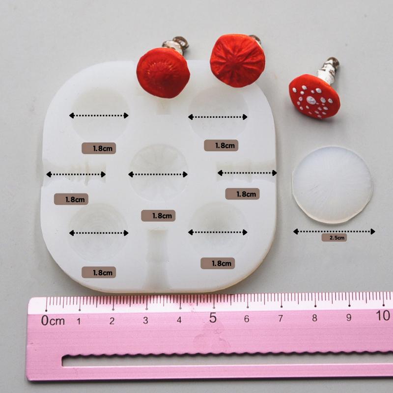 2 шт./набор мини-гриб силиконовая форма ультралегкая глина смола глина мягкая керамика своими руками миниатюрный гриб быстрый инструмент для моделирования