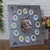 Baby Keepsake Gift My First Year 1 To 12 Months Photo Frame Kids Keepsake Metal Frames Home Decor Baby Growth Record