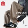 Miniso Men's Heavyweight Corduroy Straight-Leg Sweatpants