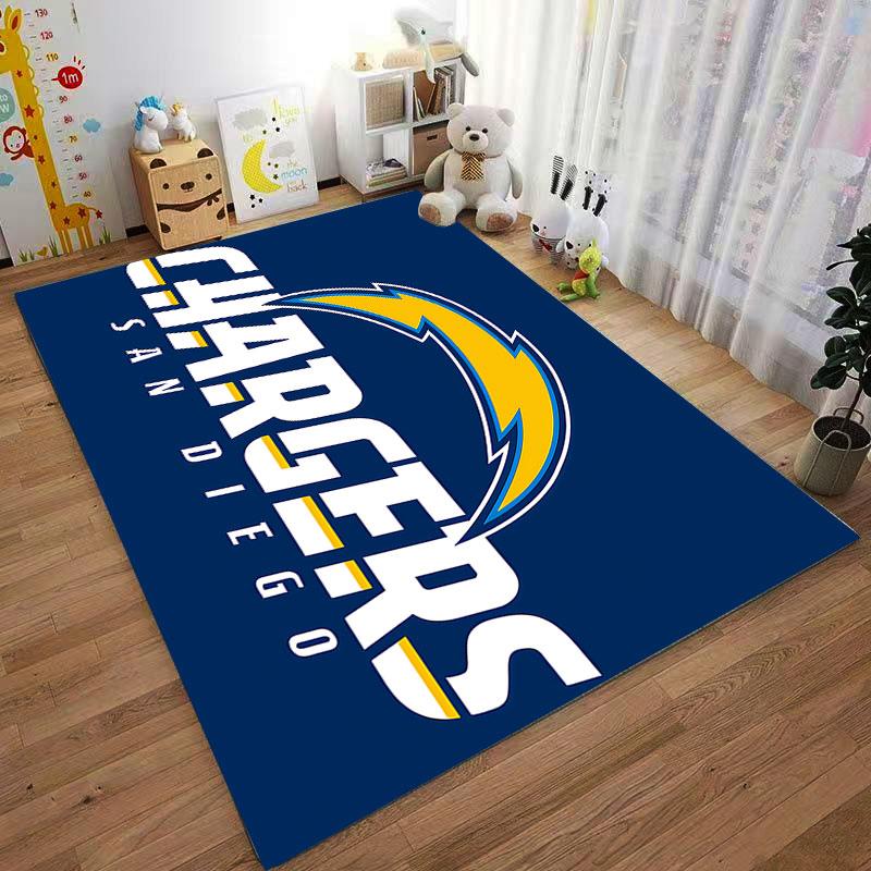 San Diego Chargers Logo Rug suitable as a non-slip mat for the living room or bedroom sofa