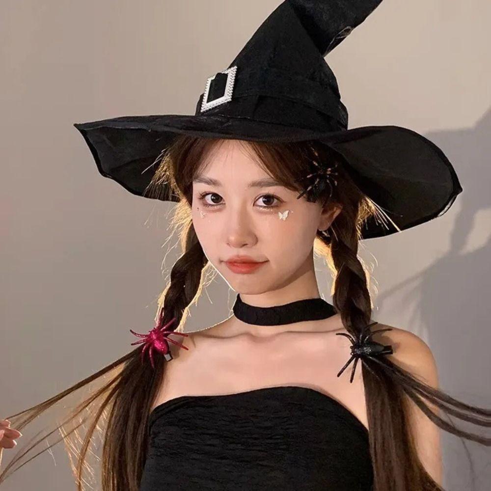 Headwear Halloween Spider Hairpin Spider Barrettes Halloween Headdress  Festival Toys