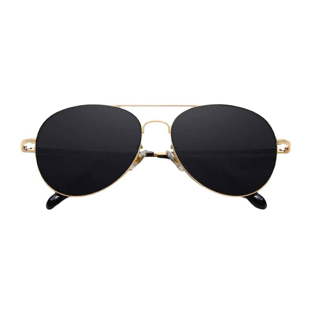 Sunglasses New Men's Glasses Metal Double-Beam Blue Glasses Black Sunglasses Female