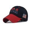 Hat Large Embroidered Cotton Flag Baseball Cap Classic USA Embroidered Cap