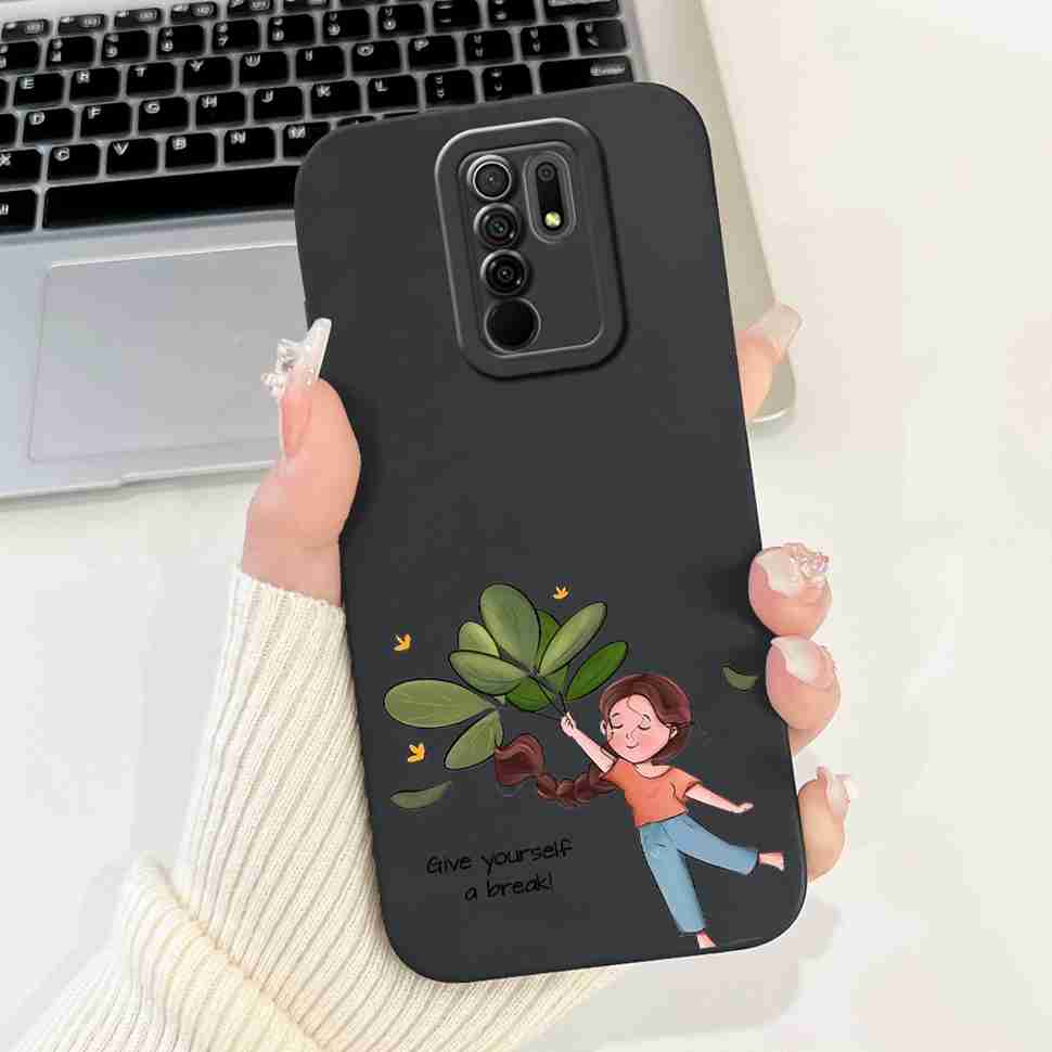 For Xiaomi Redmi 9 Case Cute Cartoon Rabbit Cat Soft Silicone Cover For Redmi 9 M2004J19AG M2004J19G Bumper Phone Case Funda