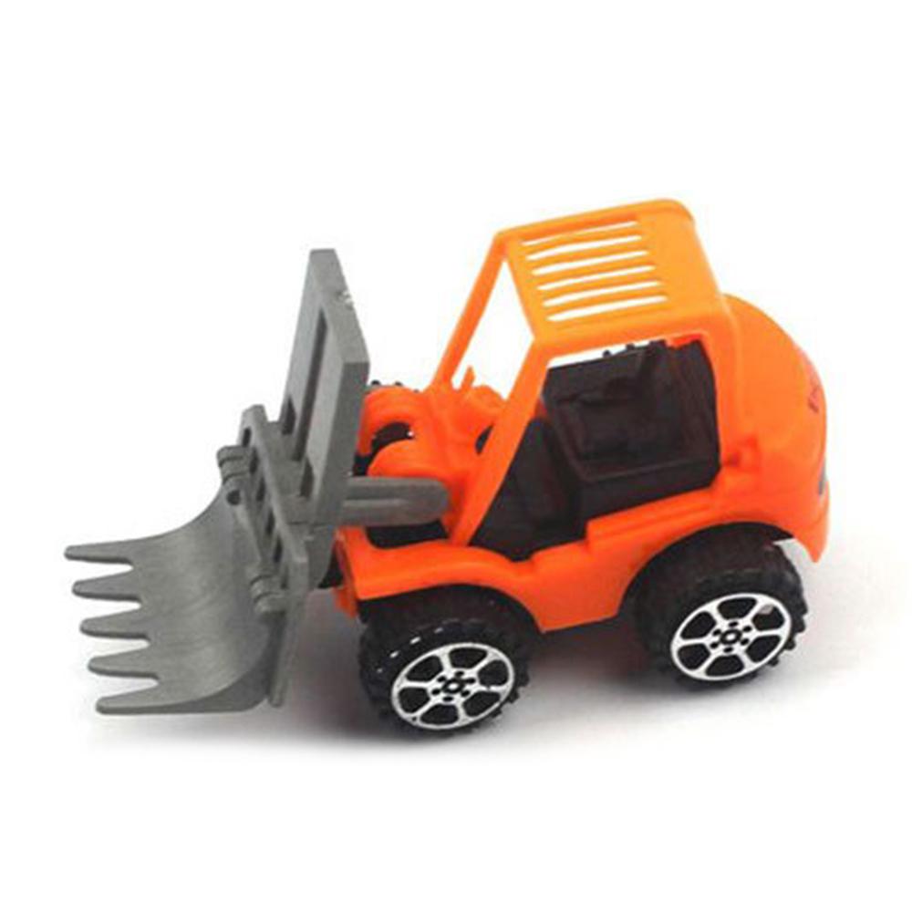 New Mini Car Excavator Pull Back Car Car Model Forklift Toy Engineering Vehicle