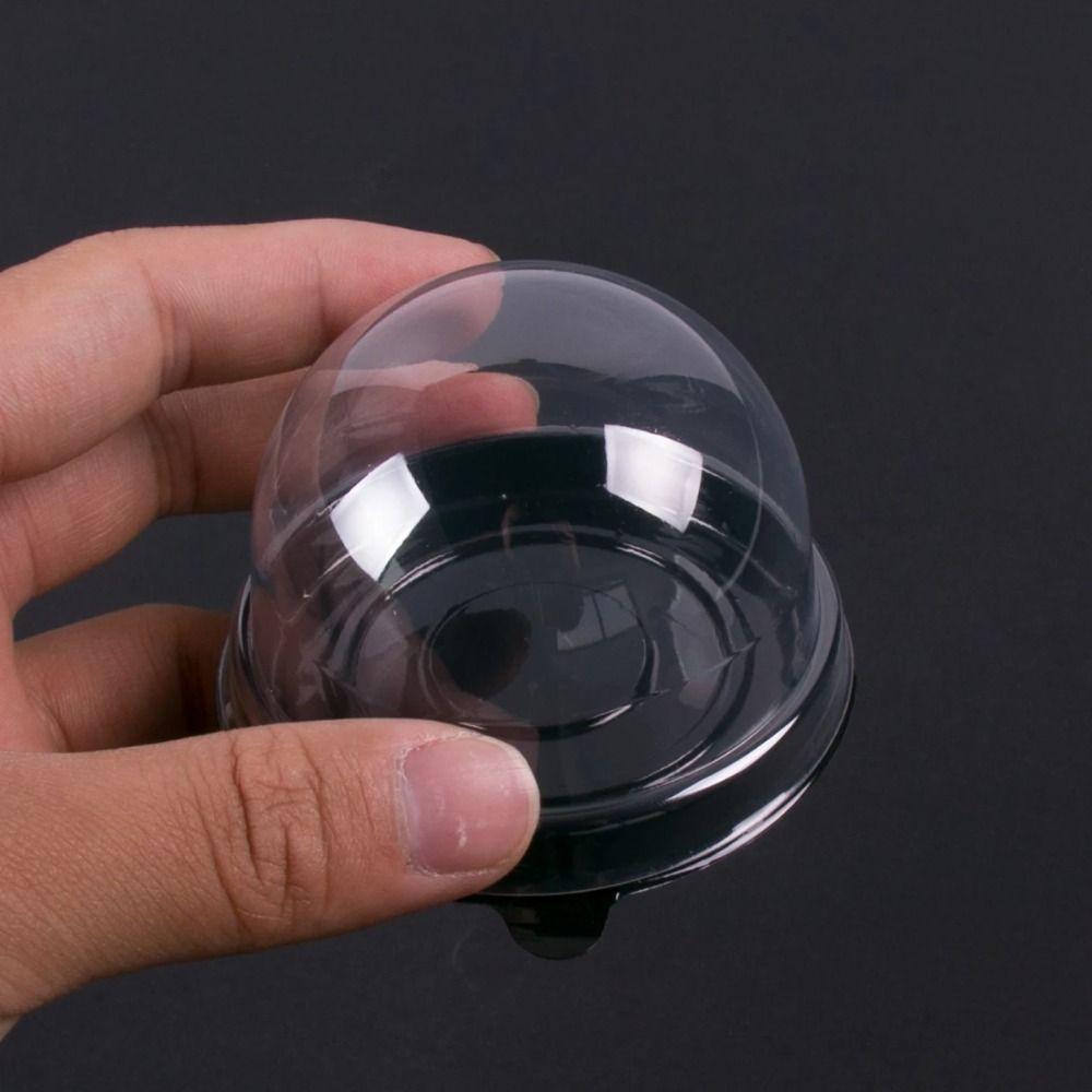 50Pcs Clear Muffin Container Box Party Supplies Dessert Baking Decorations New Mini Cupcake Boxes