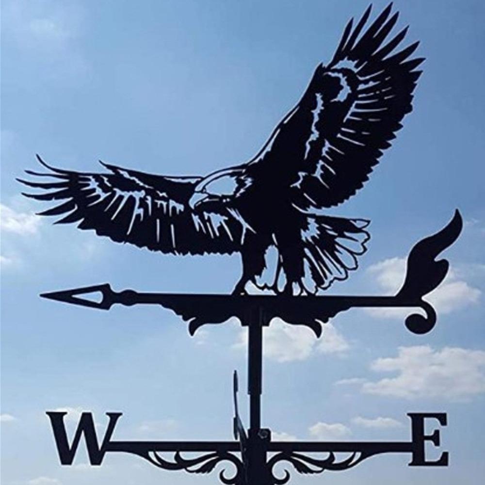 Black Wind Indicator Metal Weathercock Creativity Weather Vane