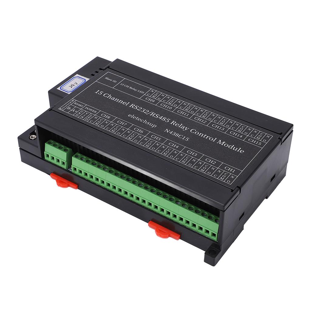 Модуль управления реле 15 каналов RS485 RS232 ПЛК DO PC UART последовательная плата переключения DC24V