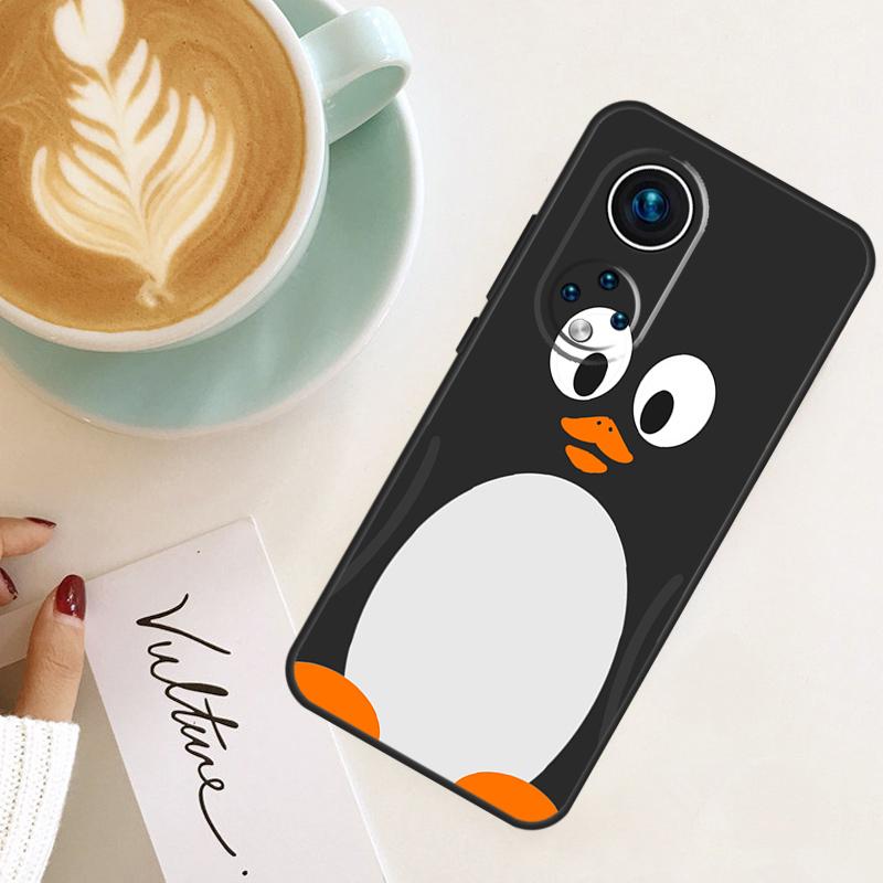 Cartoon Penguin For Honor Magic 8 Pro 7 6 5 Lite Case For Honor 400 200 50 70 90 X8c X9a X9b X9c X9d Win RT