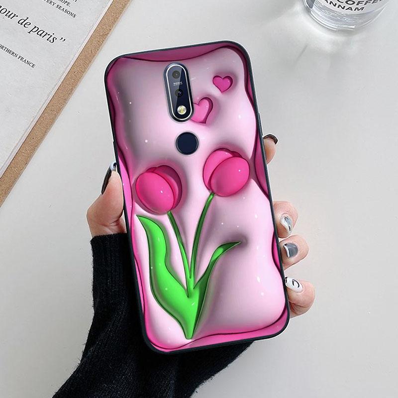 Для Nokia 5.1 Plus Чехол Модный Мягкий Силиконовый Задний Чехол для Nokia 3.1 7.1 Чехол для Телефона etui Fundas Милый Чехол
