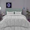3-Piece Pinch Pleated Duvet Cover Set – Luxurious 100% Egyptian Cotton (1-Duvet Cover and 2-Pillow Shams)