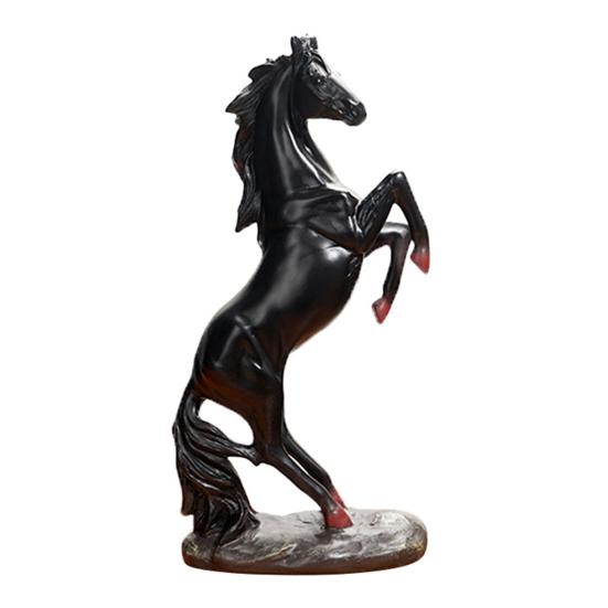 Стоящая Фигурка Лошади Имитация Винтажная Миниатюрная Статуэтка Пони Смола Скульптура Животного Украшение для Дома Офиса Настольное