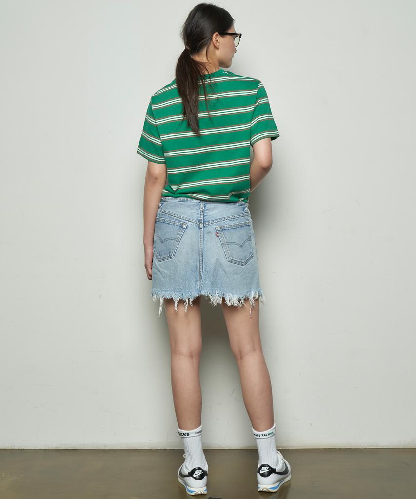 SAAI Multi-Stripe Tee Green