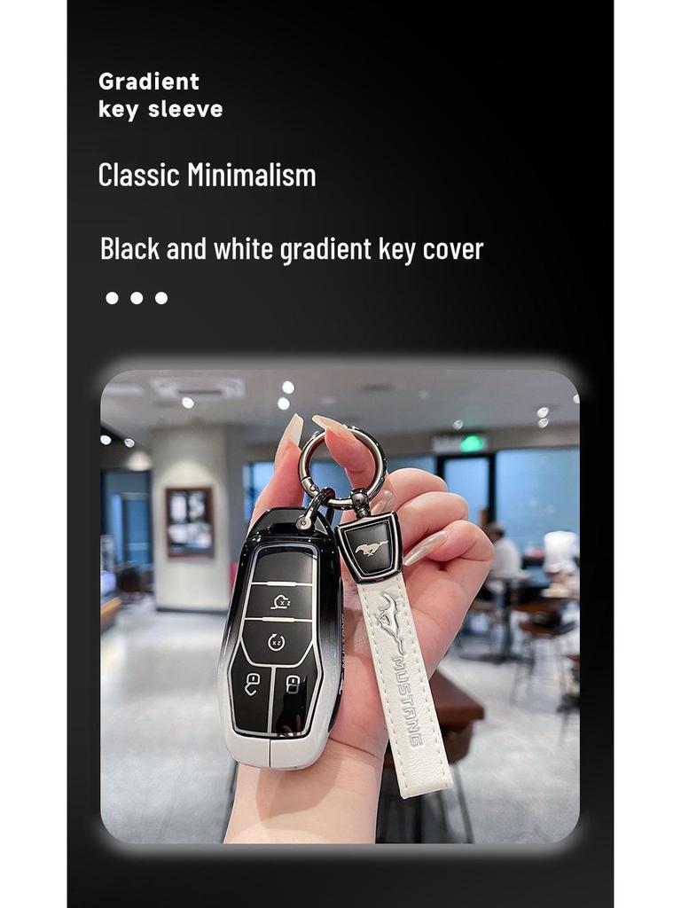 Compatible Smart and Remote Key Shells for Ford Edge, Mondeo, Taurus, and Lincoln Mustang.