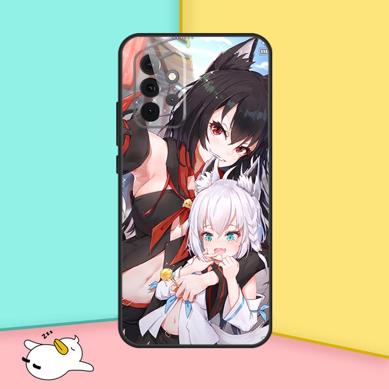 Чехол Hololive Shirakami Fubuki для Samsung Galaxy A15 A55 A35 A52 A32 A12 A16 A26 A36 A56 A53 A33 A13 A14 A34 A54 A17