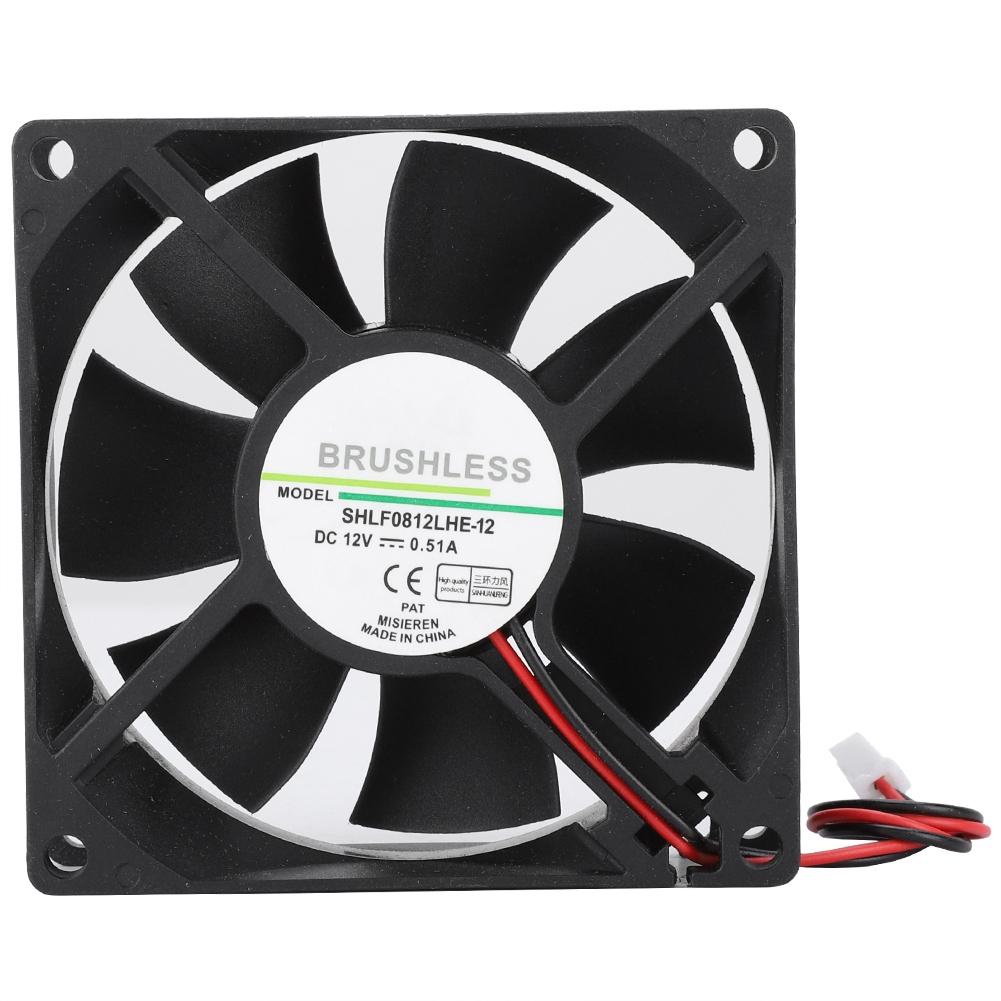 SHLF0812LHE-12 DC12V 0.51A 8CM 2Pin Охлаждающий вентилятор с большим объемом воздуха