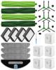 Yivy Set Compatible with IRobot Combo IRobot Combo Vacuum Cleaner Consumables Replacement Parts Replacement Parts Kit Brush Filter Dust Bag Paper Pack