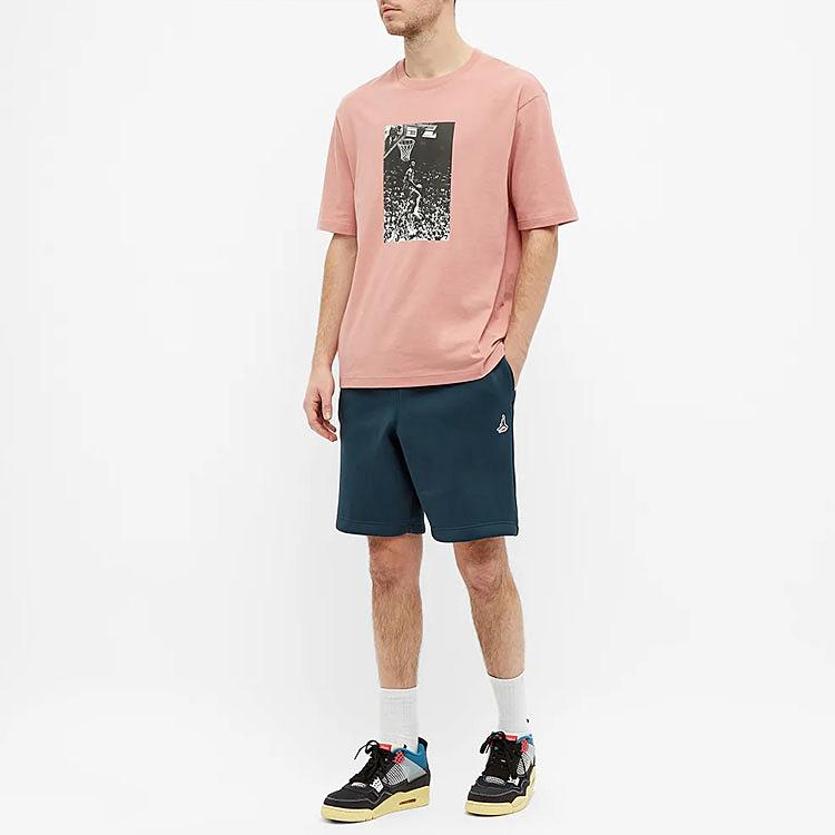 Jordan Union LA Embroidered Logo Sports Shorts Men Bottoms Navy-Blue CV1260-454