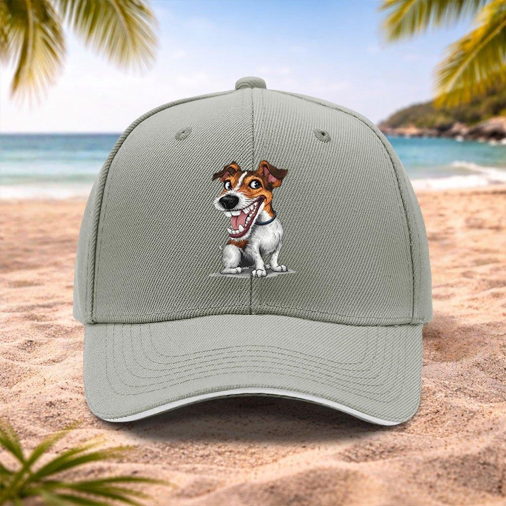 Jack Russell Terrier Cap Adjustable Lightweight Baseball Hat with JRT Design Unisex Machine Washable Pet Lovers Gift