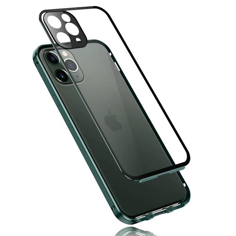 Применимо к iPhone11 пряжка очки Магнито двустороннее стекло 11 чехол для мобильного телефона металлический XR Apple 1P