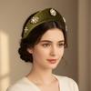 Elegant Velvet Triangle Headband British Vintage Hair Accessories Simple Crown Hair Hoop  Women