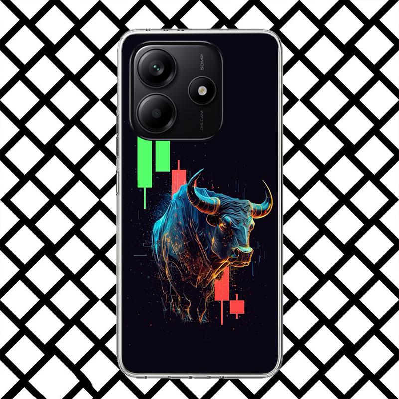 Trade Investment Forex Stock Market Phone Case for Xiaomi Redmi Note 15 14 14S 13 12 12S 11 Pro Plus 11E 11T 11S 10S 5G Soft Cov