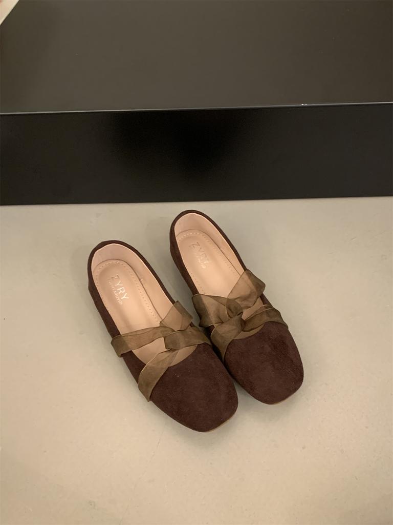 2025 Новые Милые Симпатичные Удобные Туфли Для Женщин Летние Лоферы с Бантиком Милые Повседневные Балетки Женская Обувь На Низком Каблуке Балетки на Мягкой Подошве