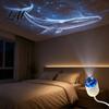 Rotating Aurora Light Projector 2 in 1 Star Night Light USB Space Nebula Lamp with 360 Portable Powered Degree Flexible Gooseneck 3 Color